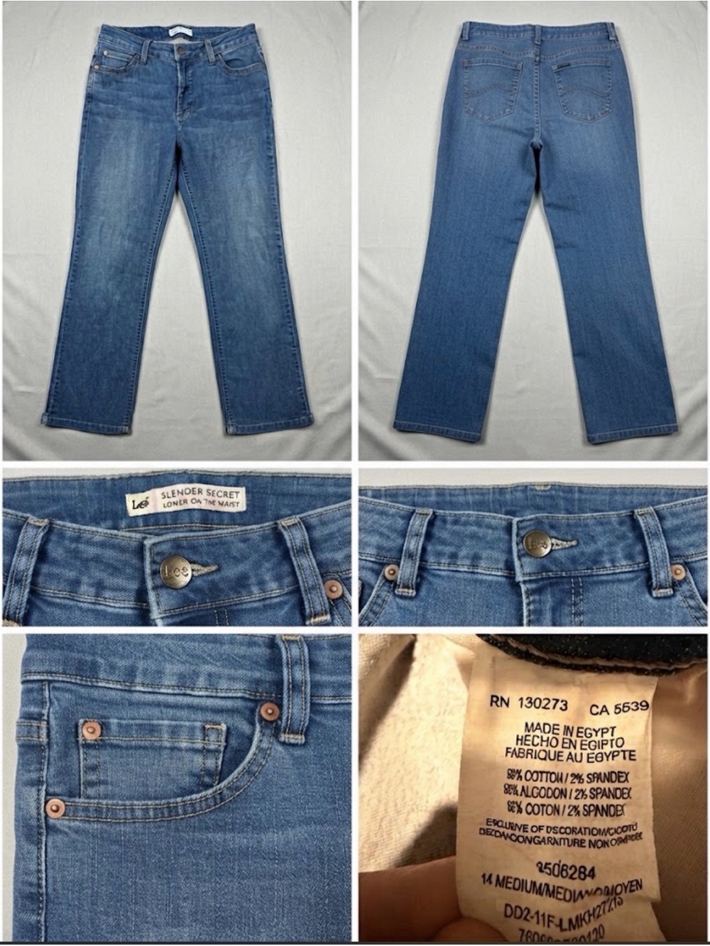 Lee Women's Straight-Leg Jeans in Medium Blue Denim